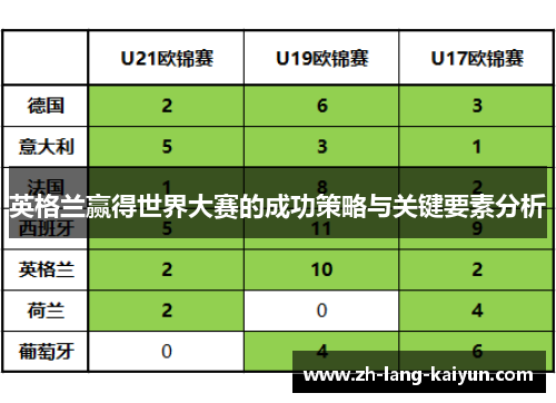 英格兰赢得世界大赛的成功策略与关键要素分析